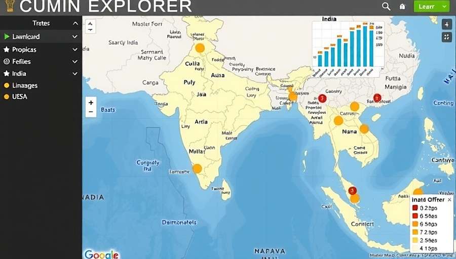Cumin Explorer - Regional Download Statistics Cumin Explorer download statistics map across India